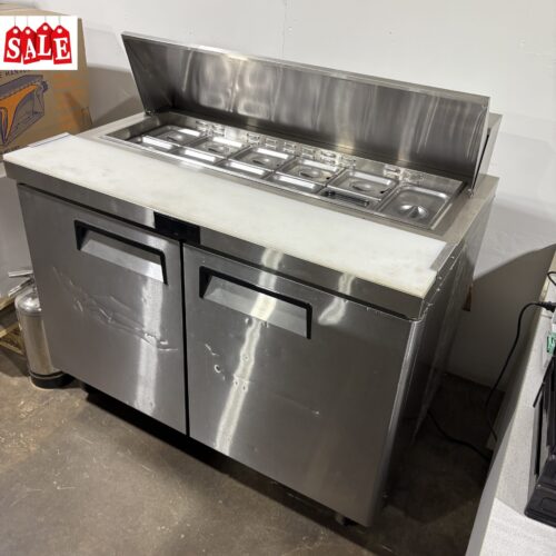 ATOSA MSF8302GR Refrigerated 2-Door Sandwich Prep Table