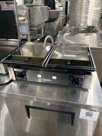 Trento Omcan PDR E Used Double Panini Grill with Grooved plate